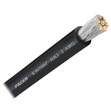 Pacer Black 2 AWG Battery Cable - Sold By The Foot