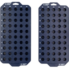 Frankford Arsenal Perfect Fit Tray, Style 2, Reloading Tray, Fits 223 Remington/556 Nato/300 Blackout, Blue, 2 Trays are Included 1183635
