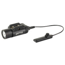 Nightstick TWM-854XL, Tactical Weapon Mounted Light, 850 Lumens, 1.75 Hour Runtime, IP-X7 Waterproof, Matte Finish, Black, Includes Remote Pressure Switch TWM-854XL