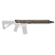 Radian Weapons Complete Upper, 223 Wylde, 14.5" Pinned (16" OAL) Barrel, 1:8 Twist, Dead Air KeyMo Flash Hider, Mid Length Gas, 14" MLOK Handguard, Radian Raptor-SD Charging Handle, Radian Enhanced Bolt Carrier Group, Cerakote Finish, Brown, Fits AR