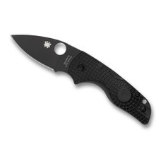 Spyderco Lil Native Lightweight, Folding Knife, Plain Edge, Black FRN Handle, Matte Finish, Black, 2.43" Blade Length, CTS BD1N Steel C230PBBK