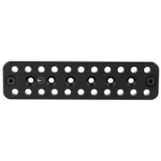 Ultradyne USA UD Arca Dynalock Rail, MLOK Compatible, 6.15" Long, 4.2 oz, Aluminum Construction, Anodized Finish, Black UD20081