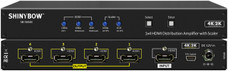 1x4 1:4 HDMI 3D Distribution Amplifier/Splitter 4K2K Video Scaler +EDID SB-5654K