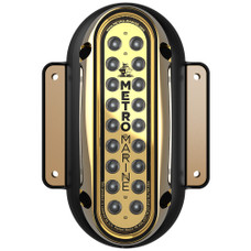 Metro Marine High-Output Vertical Surface Mount Light w\/Intelligent Monochromatic LEDs - Green, 90 Beam