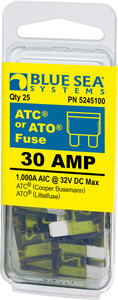 Blue Sea Fuse Ato/atc 30a Pack 25 5245100-BSS