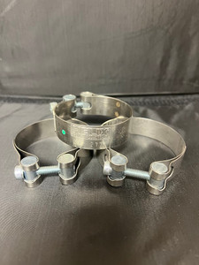Helix Racing Stainless Steel Muffler Clamps  2.4 212-2771