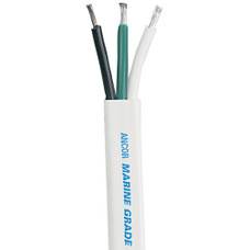 Ancor White Triplex Cable - 16\/3 AWG - Flat - 500'
