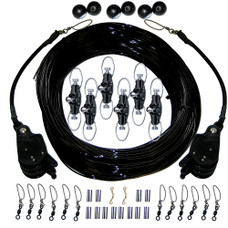 Rupp Rupp Triple Rigging Kit W\/Lok-Ups & Nok-Outs - 520' Black Mono Cord