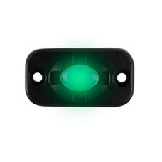 HEISE Auxiliary Accent Lighting Pod - 1.5" x 3" - Black\/Green
