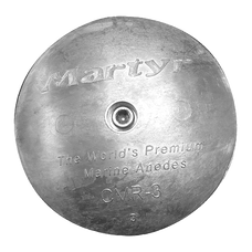 CMP GROUP CMR04AL RUDDER ANODE CMR4 5'  ALUMINUM For Use In Salt And Brackish Water; Fits Rudder/ Trim Tab; Aluminum; With Stainless Steel Bolt And Nut; 5 Inch Outside Diameter x 0.65 Inch Height; Set Of 2