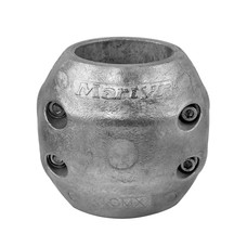 CMP GROUP CMX11AL STREAMLINED SHAFT ANODE CMX-11 (2-1 For Use In Salt And Brackish Water; For Streamlined Shaft/ Rudder Anodes; Aluminum; 4.18 Inch Outer Diameter x 3-3/4 Inch Height; Interlocking Halves