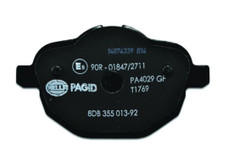 HELLA 355013921 BRAKE PAD SET  DISC BRAKE Low-Metallic; Set Of 2; With Mounting Hardware