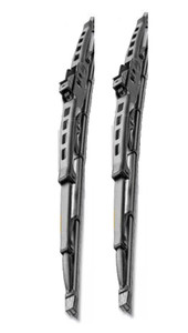 HELLA 858083111 WIPER BLADE 11 ' STANDARD PAIR 11 Inch; Conventional Style; Steel Frame; Natural Rubber Blade; Black; Standard; Set Of 2; With Pre Attached Universal Adapter; For J-Hook Applications