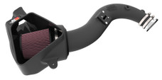 K&N FILTER 63-2627 PERFORMANCE AIR INTAKE SYSTEM Black Polyethylene Tube; Red Filter; With Heat Shield