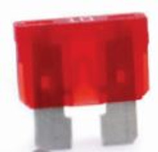 LITTELFUSE ATO10BP ATO FUSE 5 CDS/PACK  10A Red Blade; 10 Amp; Pack Of 5; Carded