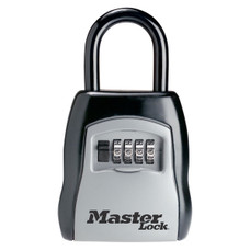 MASTERLOCK 5400D KEY STORAGE 4 Digit Combination Type; 13/32 Inch Shackle Diameter/ 3-1/4 Inch Body Width; 1-13/32 Inch Height x 1-7/8 Inch Width Shackle Clearance; Molded Body And Vinyl Coated Shackle; Built-in With Key Lock Box