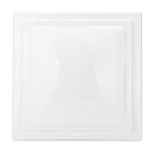 CAMCO 40155 VENT LID VLINE ELIXIR WHT For 14 Inch x 14 Inch Vents; Ventline Manufactured Prior To 2008 or Elixir Manufactured 1994 and On; White; Polypropylene; With Vent Lid and Installation Hardware; With English/ French Language Packaging