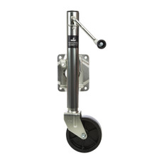 HUSKY TOWING 30655 JACK SWIVEL SIDEWIND 1000# Manual A-Frame Round Side Wind; Swivel Style; 1000 Pound Capacity; 10 Inch Travel; 25 Inch Total Lift; Fits Tongues Up To 3 Inch Thick x 3 Inch to 5 Inch Height