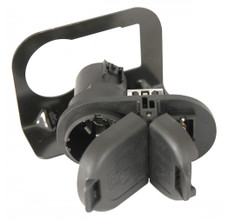 HOPKINS 40975 T-CONNECTOR 4-Way Flat And 7-Way Round; Utilizes OEM Connectors; 2 Door Connector Protection; With Snap Fit Bracket Without Screws