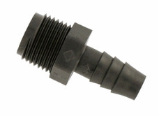 VALTERRA LLC RF834 COUPLER 3/8MPT X 3/8B Male Adapter; 3/8 Inch Male NPT x 3/8 Inch Barb; Plastic; Without Retail Package