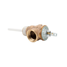 CAMCO 10471 T & P VALVE 3/4' W/ 4' Pressure Relief Factory Set At 150 PSI; 3/4 Inch NPT Thread Valve; 4 Inch Probe Length; Corrosion-Resistant Metal Valves With No Gaskets and Epoxy-Coated Probes; With Bulk Packaging