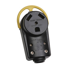 ARCON 18206 30AMP REPL RECEPTACLE CD/1 Replacement Plug; 30 Amp; Female Ends; With Folding Head Handle; Black; Clamshell Packaged; cULus Certified