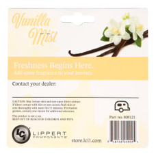LIPPERT COMP 808121 RV AIR FRESHENER - VANILLA MIST (TR Travel Trailer Design; Vanilla Mist; Hangable; Single