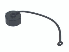 VALTERRA LLC T1020-1D HOSE CAP 3/4' BLACK For Use With Sewer Caps With 3/4 Inch Gray Water Drain; Garden Hose Cap; With Strap; Black; Single; Without Retail Package