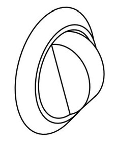 SUBURBAN MFG 140352 BURNER KNOB FOR A SDN2U For Suburban Drop-In Cooktop SDN2U; Red; Burner Knob; Single