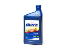 SIERRAMARINE 18-9410-2 FULL SYNTHETIC ENGINE OIL SAE 30 - SAE 30; Full Synthetic; 1 Quart Bottle; Single; Marine Engine Oil; NMMA FC-W/ API-CF/SL Certified