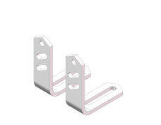 HUSKY TOWING 31385 STRAIGHT'L' BRKT SERVICE KIT 31563 and 31622 Replacement Straight L Brackets; Set of 2