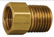 AP PRODUCTS ME2132P 1/4FIF X MPT 1-PC ADPT PKG 1/4 Inch Female Inverted Flare x 1/4 Inch MNPT; Brass; Single; With 1/4 Inch Inverted Flare Plug; With Retail Packaging