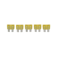 BUSSMANN BP/ATC-20-RP 5PK BP/ATC20 FUSES Yellow Blade; ATC; 20 Amp; Pack Of 5; With English/ Spanish/ French Language Blister Packaging