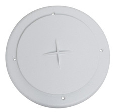 VALTERRA LLC A10-3354VP AIR PORT ROOF A/C 4' WH Ceiling Mount; 4 Inch Diameter; 360 Degree Rotation; White; Plastic