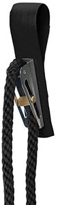 TAYLOR MADE 1133 TIDY GARD FENDER ADJUSTER W/ ROPE B Use With 3/8 Inch Fender Lines; Strap Snap Over; For Standard Diameter Rail; Black; Vinyl; With 6 Foot Length Solid Braid Polypropylene Line; For Marine Applications