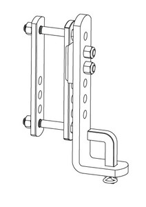 EQUALIZER 95-01-5600 SWAY CONTROL BRACKET Replacement L Bracket/ Pin And Clip/ Inner And Outer Link Plate/ Hardware; For Use With Equal-i-Zer 6000 to 14000 Gross Towing Weight Weight Distribution Systems
