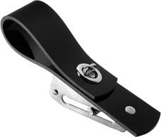 TAYLOR MADE 1016 TIDY-UPS FENDER ADJUSTER (BLACK) Use With 5/8 Inch Fender Lines; Strap Snap Over; For Standard Diameter Rail; Black; Vinyl; For Marine Applications