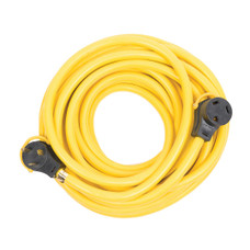 ARCON 11534 EXTENSION CORD 30A 50FT W/HAND Power Supply Cord; 3 Pin Male Plug And Female Socket Ends; 30 Amp; 50 Foot Length; Yellow; With Easy Grip Foldable Handle; cULus Certified