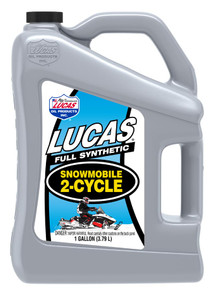 LUCAS OIL 10847 SYNTHEITC SNOWMOBILE OIL Used For 2-Stroke Engines; Snowmobile Oil; Synthetic; 1 Gallon Jug; Single