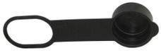 AP PRODUCTS ME952-07 M.QCC PLASTIC CAP & STRAP Fits To 1-5/16 Inch Male ACME OPD Valves; Black; Thermoplastic; With Cap Strap