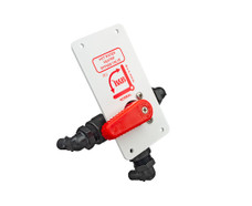B&B MOLDERS 94228 DIVERTER VALVE HOT WATER TANK Water Heater Winterizing By-Pass; Use To Bypass The Flow Of Water From Entering The Hot Water Tank; With Red Plastic Handle; B&B Cross Reference DVH-1-A