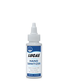LUCAS OIL 11176 HAND SANITIZER 2 OZ Liquid; 80% Ethyl Alcohol; 2 Ounce