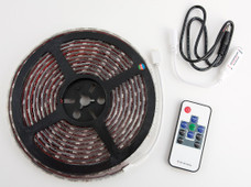 AP PRODUCTS 016-SL5100 REV 5000 LED STRIP LHT-RF CNTRLR LED; 16 Foot Length x 3 Millimeter Thickness; Multi-Color; 12 Volt DC; Waterproof; With Wireless RF Remote Control Pad; Red 3M Tape; Single