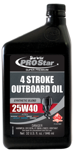 STAR BRITE 028332 PRO STAR SUPER PREMIUM SYNTHETIC BL SAE 25W-40; Synthetic Blend; 32 Ounce Bottle; Single; With US Label