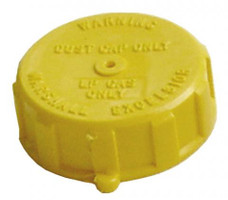 AP PRODUCTS ME109 TANK VALVE CAP ONLY Fits To 1-3/4 Inch ACME Propane Tank Valve; Yellow; Plastic