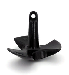 GREENFIELD 512-E-UPC 12 LB. RIVER ANCHOR - BLACK Deep Water; River Tri-Fluke Style; Holds Up To 14 Feet Length Boat; 12 Pound; 10 Inch Length x 10 Inch Width x 7-3/4 Inch Height; PE Coated; Black; Cast Iron; Anchor Only