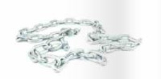 MOELLER 053220-10 ANCHOR LEAD CHAIN GALV 1/4 X 4 IN Steel Chain; 1/4 Inch Diameter x 4 Foot Length; Galvanized; For 16 Foot Length To 28 Foot Length Boats; With 5/16 Inch Hot Dipped Galvanized Shackle