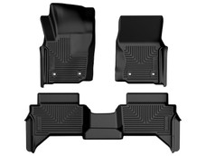 Husky Liner 94291;Floor Liner; WeatherBeater; Black; Molded Fit; Raised Channels And Edges; TPO (Thermoplastic Olefin); 3 Piece