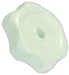 JR PRODUCTS 20355 WINDOW KNOB W/1/2'SHFT  W 0.27 Inch Shaft; White; Plastic; With Replacement Screw