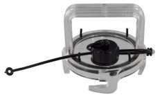 VALTERRA LLC F02-3106CL EZ COUPLER CAP W/ HDL CLR Waste Valve Cap With Bayonet Hooks; Clear; With Handle